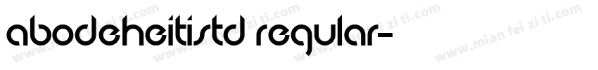 AbodeHeitiStd Regular字体转换